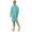 Herren Nachthemd langarm Sleepshirt; Mintgrün M