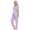 Damen Pyjama zweiteiliger Schlafanzug Pyjama-Set,  Flieder/L/40