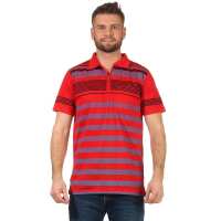 Herren Poloshirt T-shirt Polo-Hemd Kurzarm  Rot L