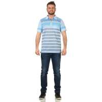Herren Poloshirt T-shirt Polo-Hemd Kurzarm  Hellblau M