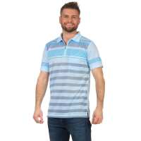 Herren Poloshirt T-shirt Polo-Hemd Kurzarm  Hellblau M