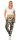 Damen Jogginghose  Sporthose Fitness Freizeithose mit seitentaschen, Camouflage-Beige 2XL