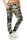 Damen Jogginghose  Sporthose Fitness Freizeithose mit seitentaschen, Camouflage-Beige 2XL