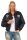 Damen Bomberjacke mit Patches, Dunkelblau XS