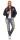 Damen Bomberjacke mit Patches, Dunkelblau XS