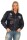 Damen Bomberjacke mit Patches, Dunkelblau XS