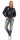 Damen Bomberjacke mit Patches, Dunkelblau S