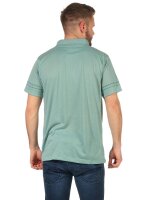 Herren Poloshirt T-shirt Polo-Hemd Kurzarm mit Muster, Oliv M