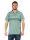 Herren Poloshirt T-shirt Polo-Hemd Kurzarm mit Muster, Oliv M