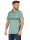 Herren Poloshirt T-shirt Polo-Hemd Kurzarm mit Muster, Oliv M