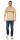 Herren Poloshirt T-shirt Polo-Hemd Kurzarm mit Muster, Beige L