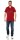 Herren Poloshirt T-shirt Polo-Hemd Kurzarm mit Muster, Dunkelrot M