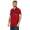 Herren Poloshirt T-shirt Polo-Hemd Kurzarm mit Muster, Dunkelrot L