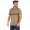 Herren Poloshirt T-shirt Polo-Hemd Kurzarm mit Muster, Dunkelbeige M