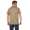 Herren Poloshirt T-shirt Polo-Hemd Kurzarm mit Muster, Dunkelbeige M