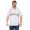 Herren Poloshirt T-shirt Polo-Hemd Kurzarm mit Muster, Weiß M