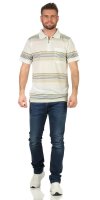 Herren Poloshirt T-shirt Polo-Hemd Kurzarm,  Gelbgrün L