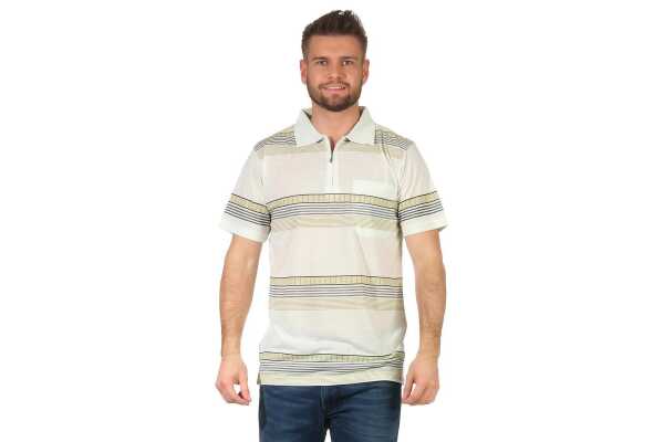 Herren Poloshirt T-shirt Polo-Hemd Kurzarm,  Gelbgrün XXL