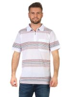 Herren Poloshirt T-shirt Polo-Hemd Kurzarm,  Weiß L