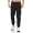 Herren Jogginghose Trainigshose Freizeithose mit Muster. Schwarz-4187 M
