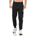 Herren Jogginghose Trainigshose Freizeithose mit Muster. Schwarz-4187 3XL