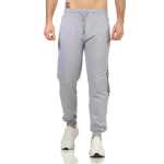 Herren Jogginghose Trainigshose Freizeithose mit Muster. Grau-4300 2XL