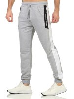 Herren Jogginghose Trainigshose Freizeithose mit Muster. Grau-4301 XL