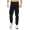 Herren Jogginghose Trainigshose Freizeithose mit Muster. Schwarz-4301 L