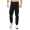 Herren Jogginghose Trainigshose Freizeithose mit Muster. Schwarz-4301 3XL
