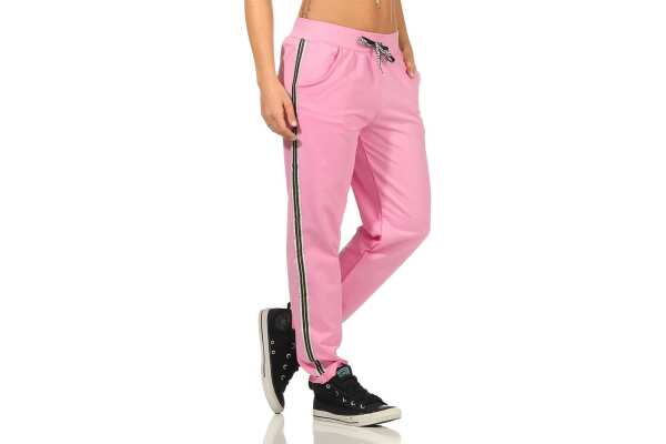 Damen Freizeithose Jogginghose Hose mit Streifen,Gr. S/M/L