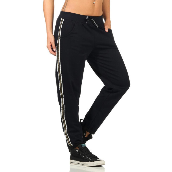 Damen Freizeithose Jogginghose Hose mit Streifen,Gr. S/M/L