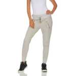 Damen Jogginghose Freizeithose,  Grau-Meliert XL