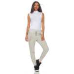 Damen Jogginghose Freizeithose,  Grau-Meliert XL