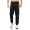 Herren Jogginghose Trainigshose Freizeithose mit Muster. Schwarz-4184 M