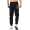 Herren Jogginghose Trainigshose Freizeithose mit Muster. Schwarz-4184 M