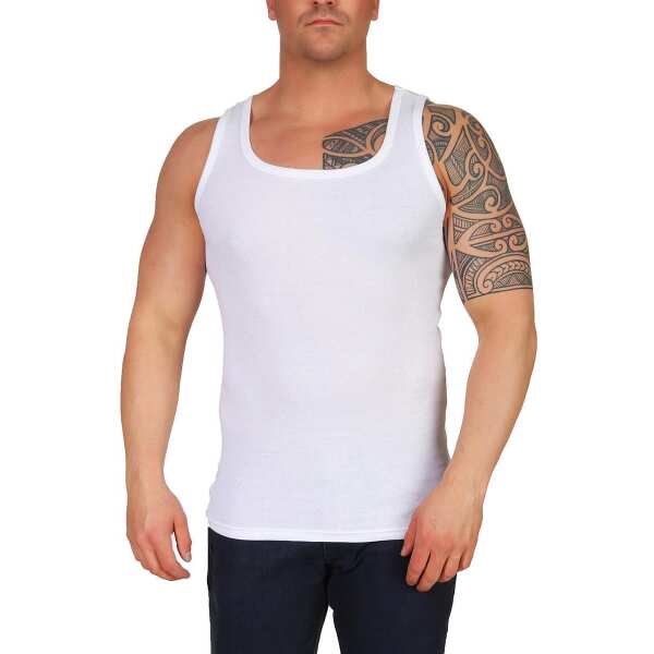 4er Pack Herren Unterhemden 100% Baumwolle, Unterhemd Feinripp, Unterwäsche,Top, atmungsaktiv, Größen S-3XL,