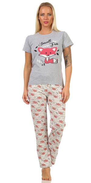 Damen Pyjama Set 3 Teiler Sommer mit Schlafmaske, Baumwolle 64 S