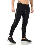 Herren Jogginghose Trainigshose Freizeithose mit Muster. Dunkelblau-4187 3XL