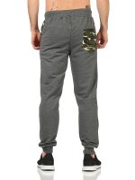 Herren Jogginghose Trainigshose Freizeithose mit Muster. Dunkelgrau-4184 2XL