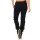 Damen Jogging Hose Sport mit Taschen Streifen;   Dunkelblau-Weiß XXL/44