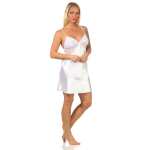 Damen Negligé Satin Nachtkleid Reizwäsche mit Spitze;
