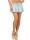 Damen Jeans Minirock Faltenrock, Hellblau S