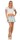 Damen Jeans Minirock Faltenrock, Hellblau S