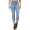 Damen Jeans Hose Risse Hochbund Röhrenjeans Skinny Slim Fit Stretch,