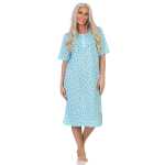 Damen Nachthemd Sleepshirt Nachtwäsche mit Muster,