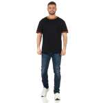 Herren T-Shirt kurzarm 100% Baumwolle  Fußball  Fan Trikot  Schwarz-Rot-Gold