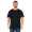 Herren T-Shirt kurzarm schwarz weiß 100% Baumwolle Schwarz M