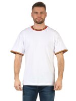 Herren T-Shirt kurzarm schwarz weiß 100% Baumwolle...