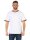 Herren T-Shirt kurzarm schwarz weiß 100% Baumwolle Weiß L