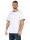 Herren T-Shirt kurzarm schwarz weiß 100% Baumwolle Weiß L